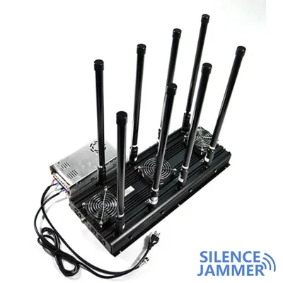 The professional medium-sized radio frequency military drone jammer 3G 4G mobile phone VHF UHF GPS blocker