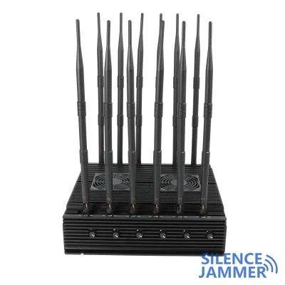 The indoor adjustable cellphone blocker with 12 antennas